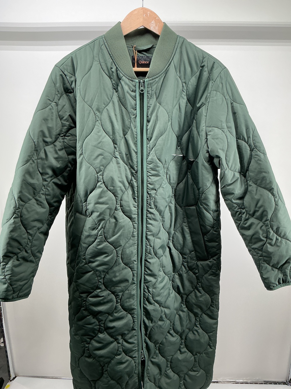 Featherless Quilted Puffer Long Coat